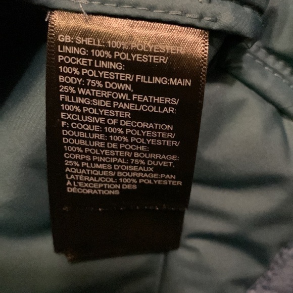 The North Face Vest With Blue Camouflage Design - Picture 6 of 6